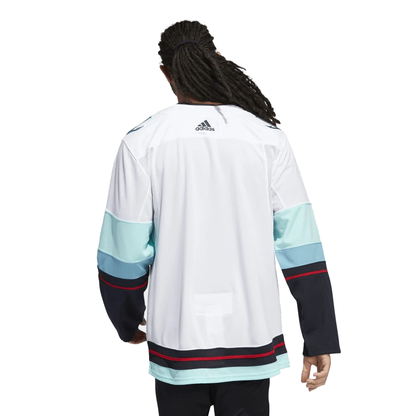 Seattle Kraken Away Adidas PrimeGreen Senior Jersey - Image 4