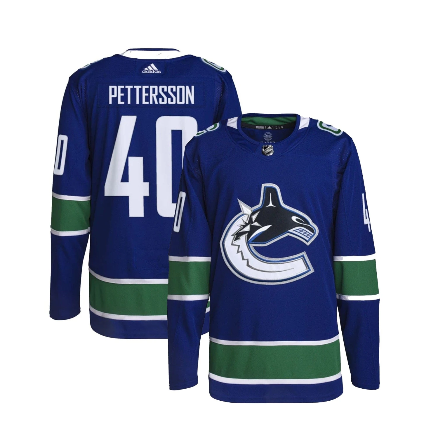 Vancouver Canucks Home Adidas PrimeGreen Senior Jersey - Elias Pettersson