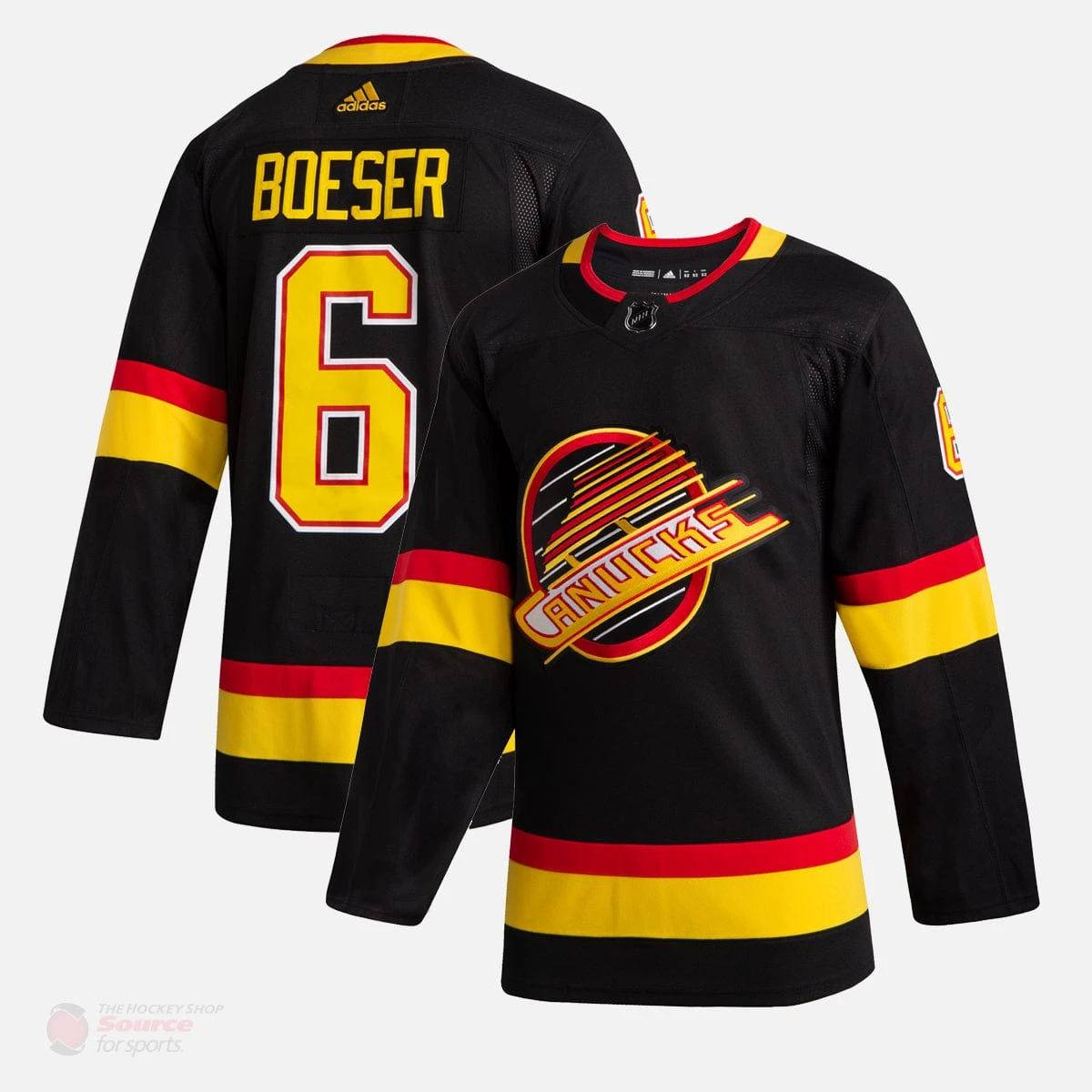 Vancouver Canucks Skate Adidas Authentic Senior Jersey - Brock Boeser - Image 2