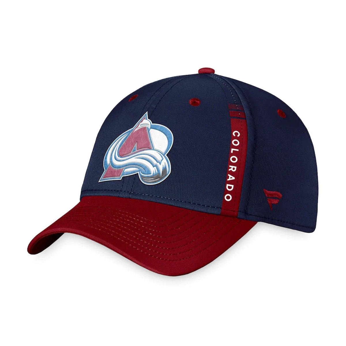 Colorado Avalanche Fanatics Authentic Pro Draft Flexfit Hat