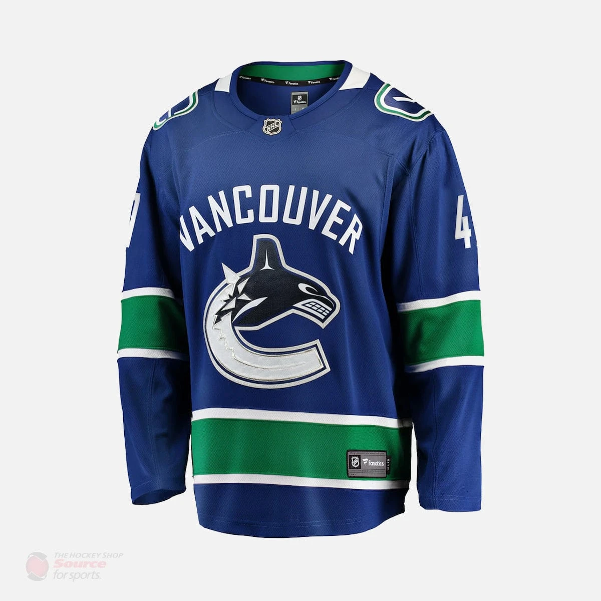 Vancouver Canucks Home Fanatics Breakaway Senior Jersey (2018) - Sven Baertschi - Image 2