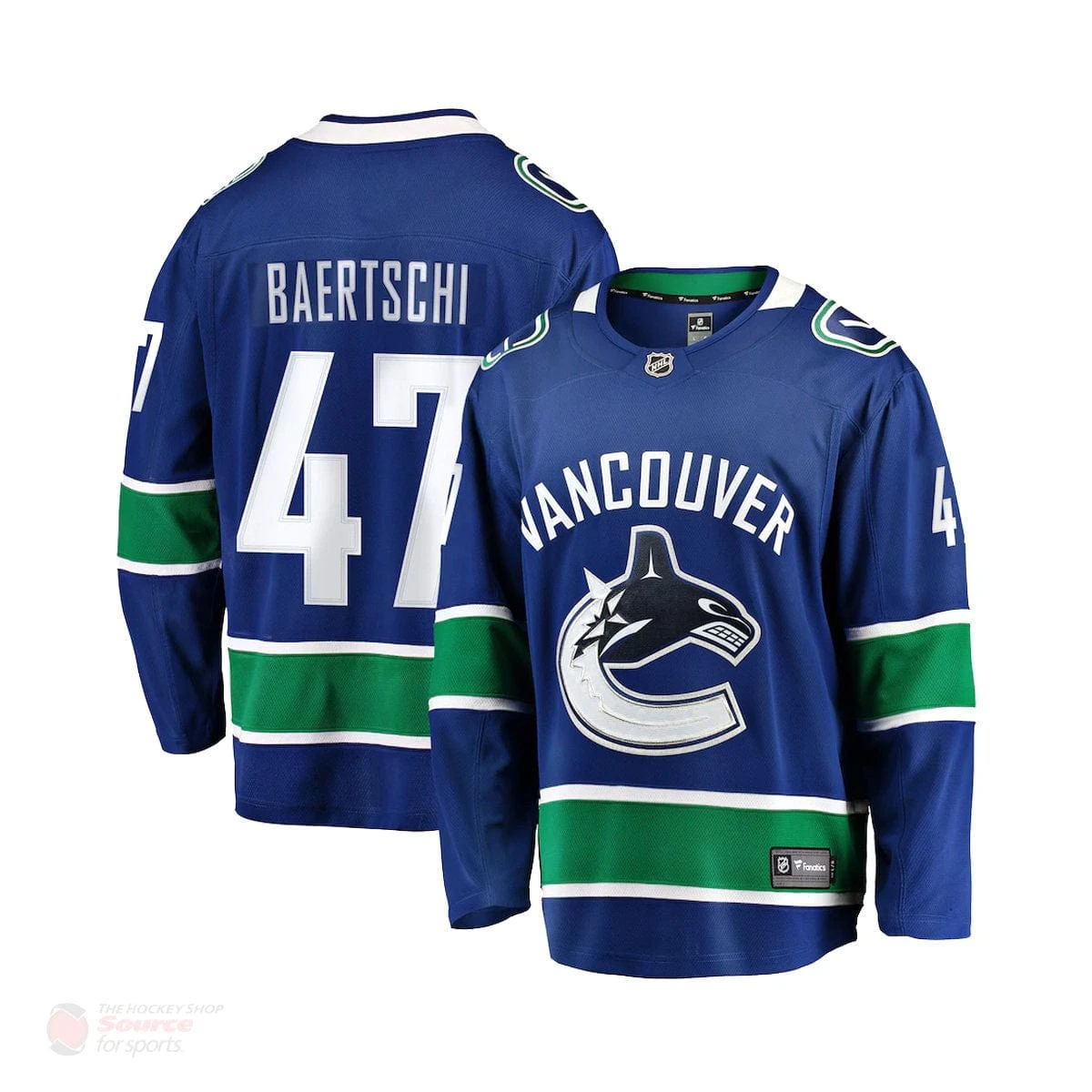Vancouver Canucks Home Fanatics Breakaway Senior Jersey (2018) - Sven Baertschi
