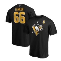 Pittsburgh Penguins Fanatics Retired N&N Mens Shirt - Mario Lemieux