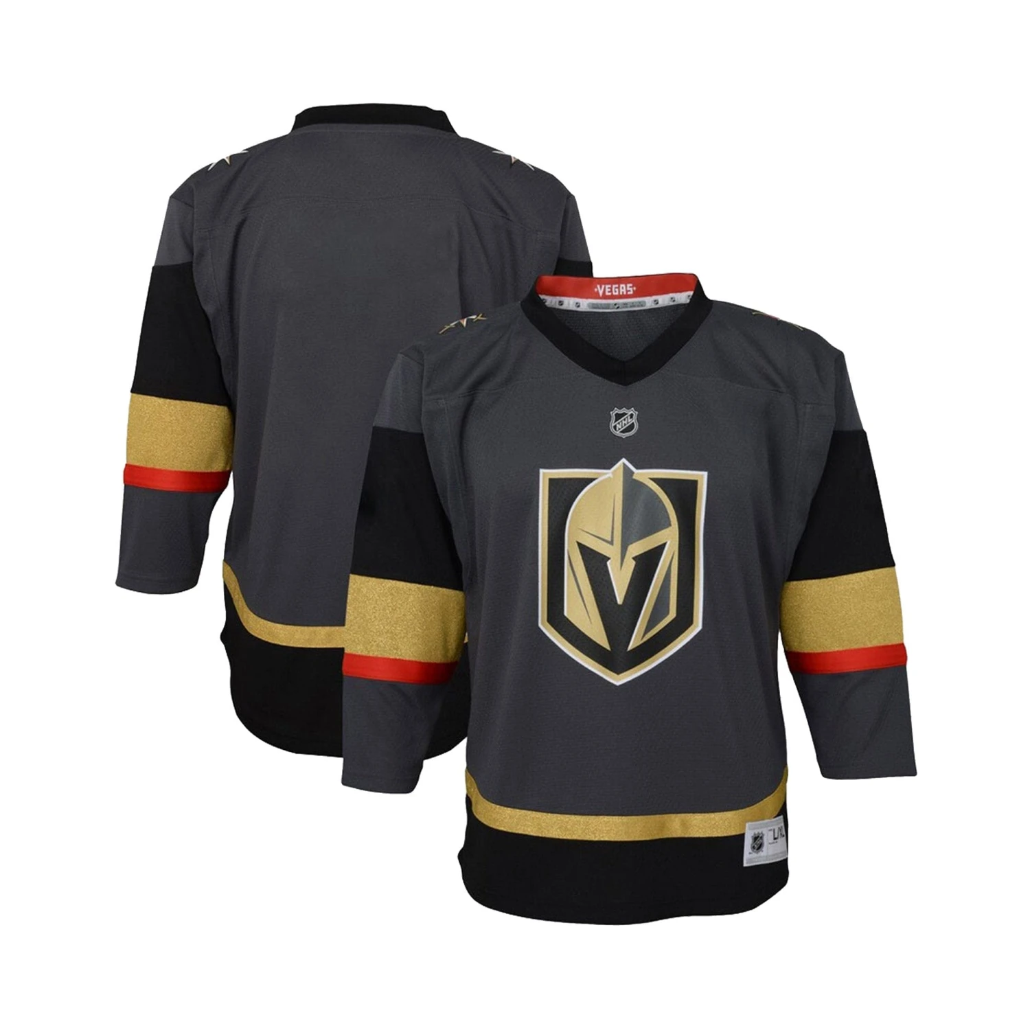 Vegas Golden Knights Home Outer Stuff Replica Youth Jersey