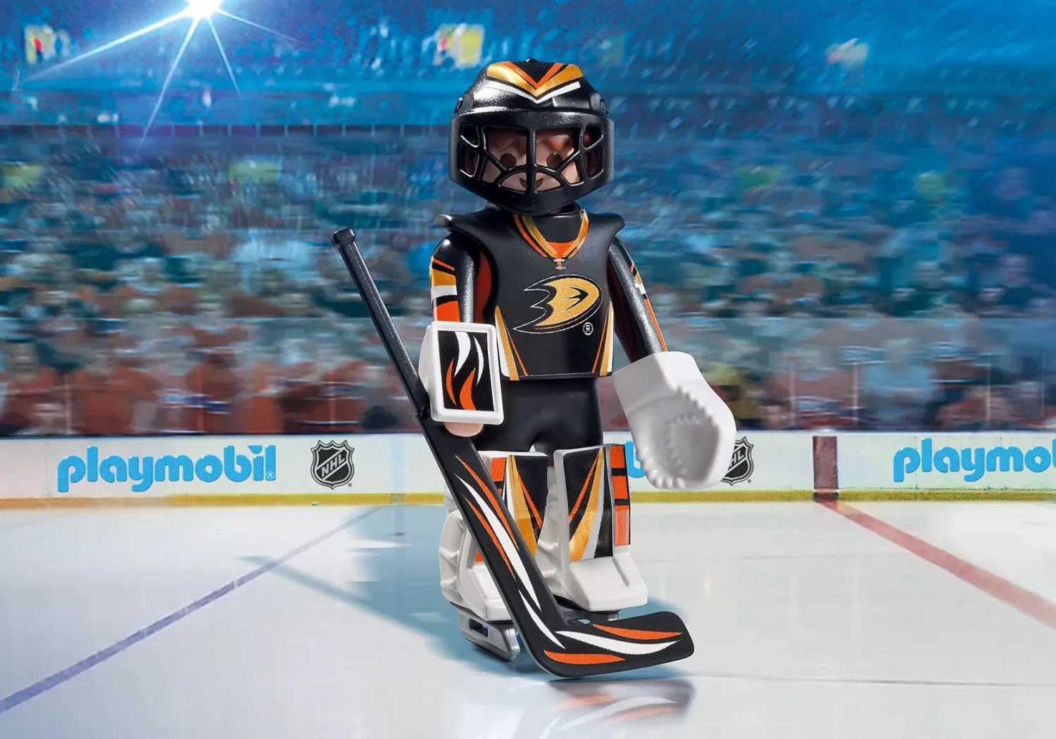 Playmobil NHL Hockey Goalie - Anaheim - Image 2