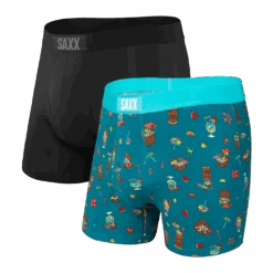 Saxx Ultra Boxers - Coconut Drinks / Black (2 Pack)