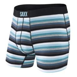 Saxx Vibe Boxers - Grey Pop Stripe