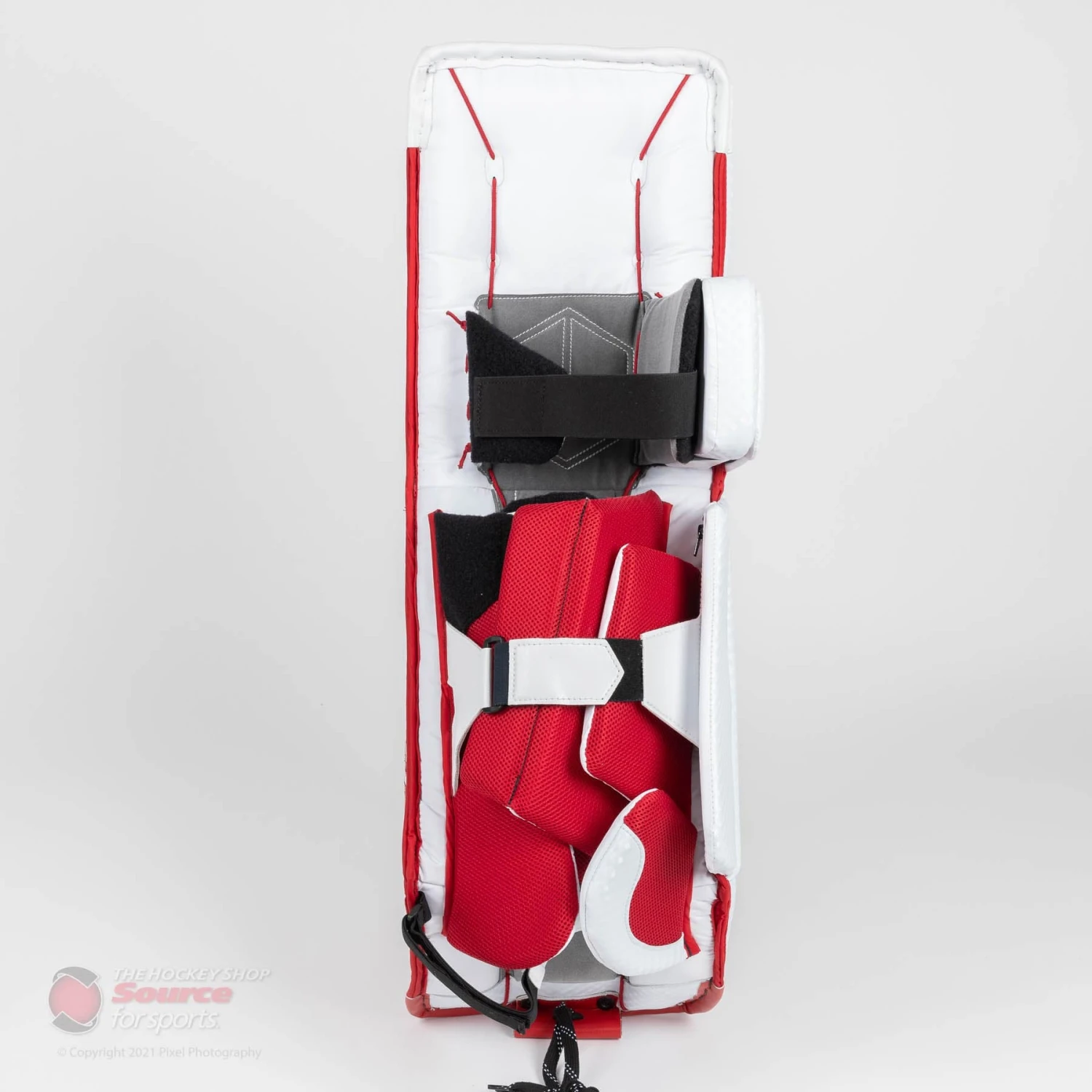 Vaughn Velocity V9 Pro Carbon Senior Goalie Leg Pads - Iceberg Graphic - Image 4